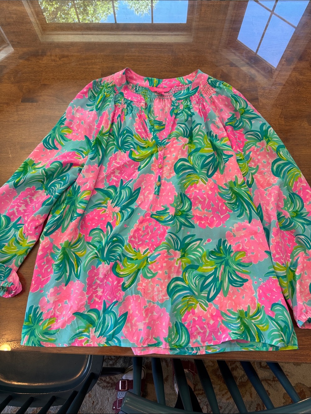 Lilly Pulitzer 100% silk shirt